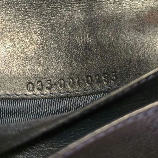 オールドGUCCI 二つ折り長財布 GクリップGG柄　イタリア製