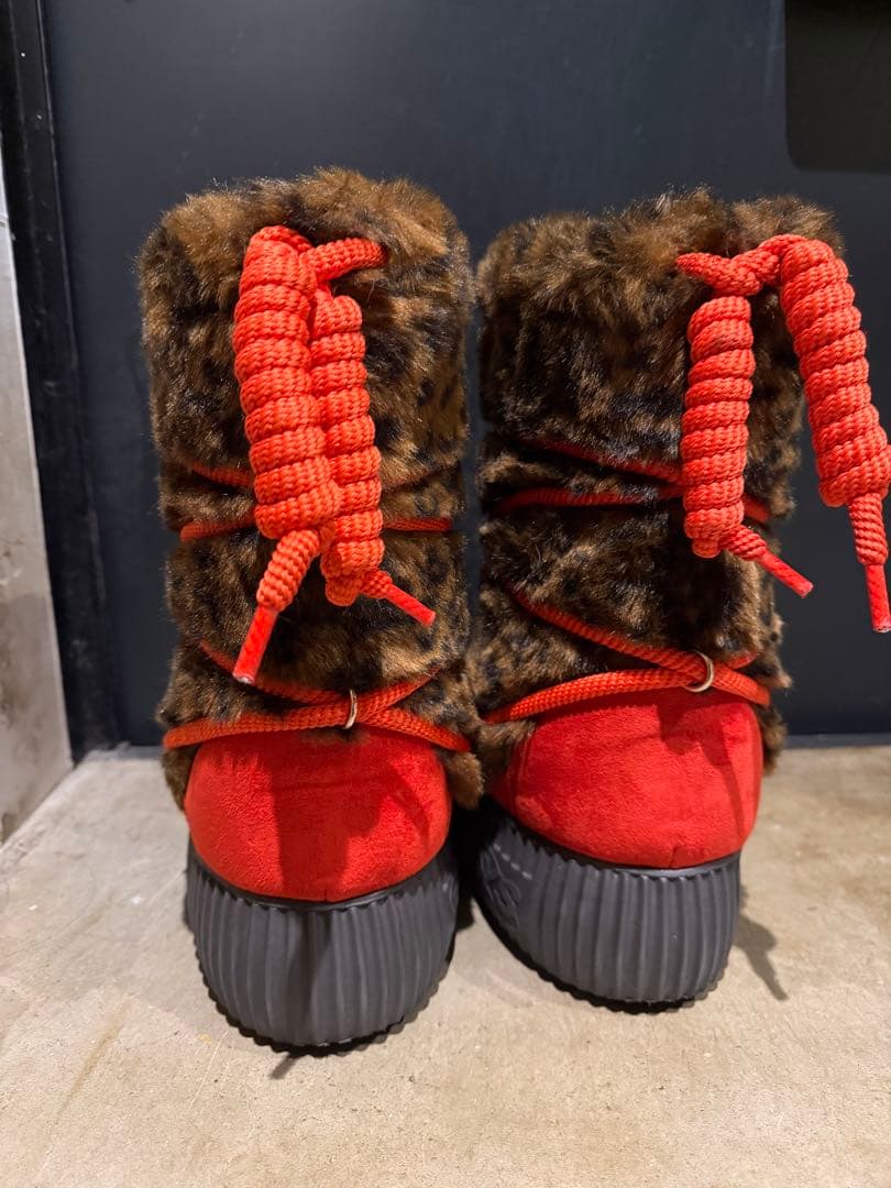 靴 YELLO PAOTU FAUX FUR BOOTS XL