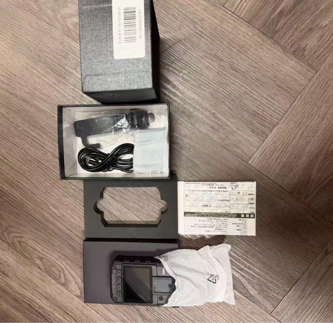 D-2224 現場監督 防水 ボディカメラ (内蔵リチウムバッテリー・128GB