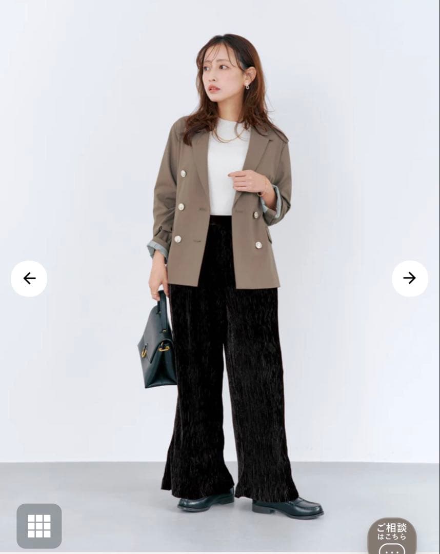 COHINA 【YUNA SANTA】トウィンクルベロアパンツregular