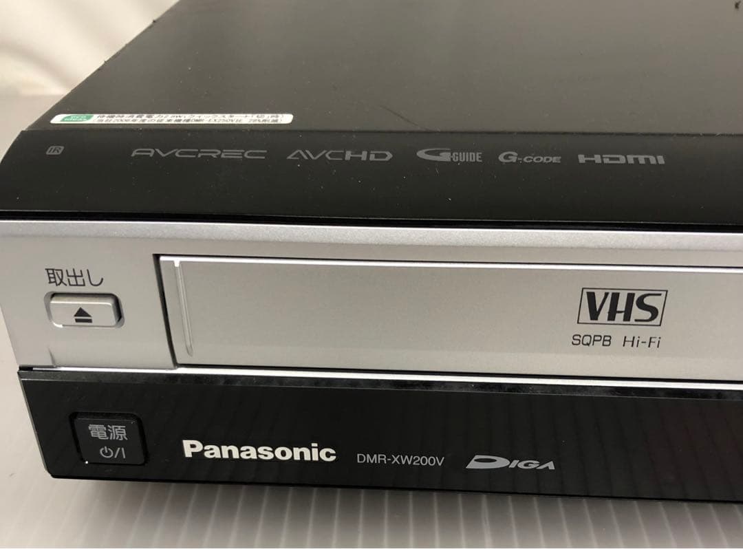 9h15 Panasonic DMR-XW200V VHS&DVDレコーダー