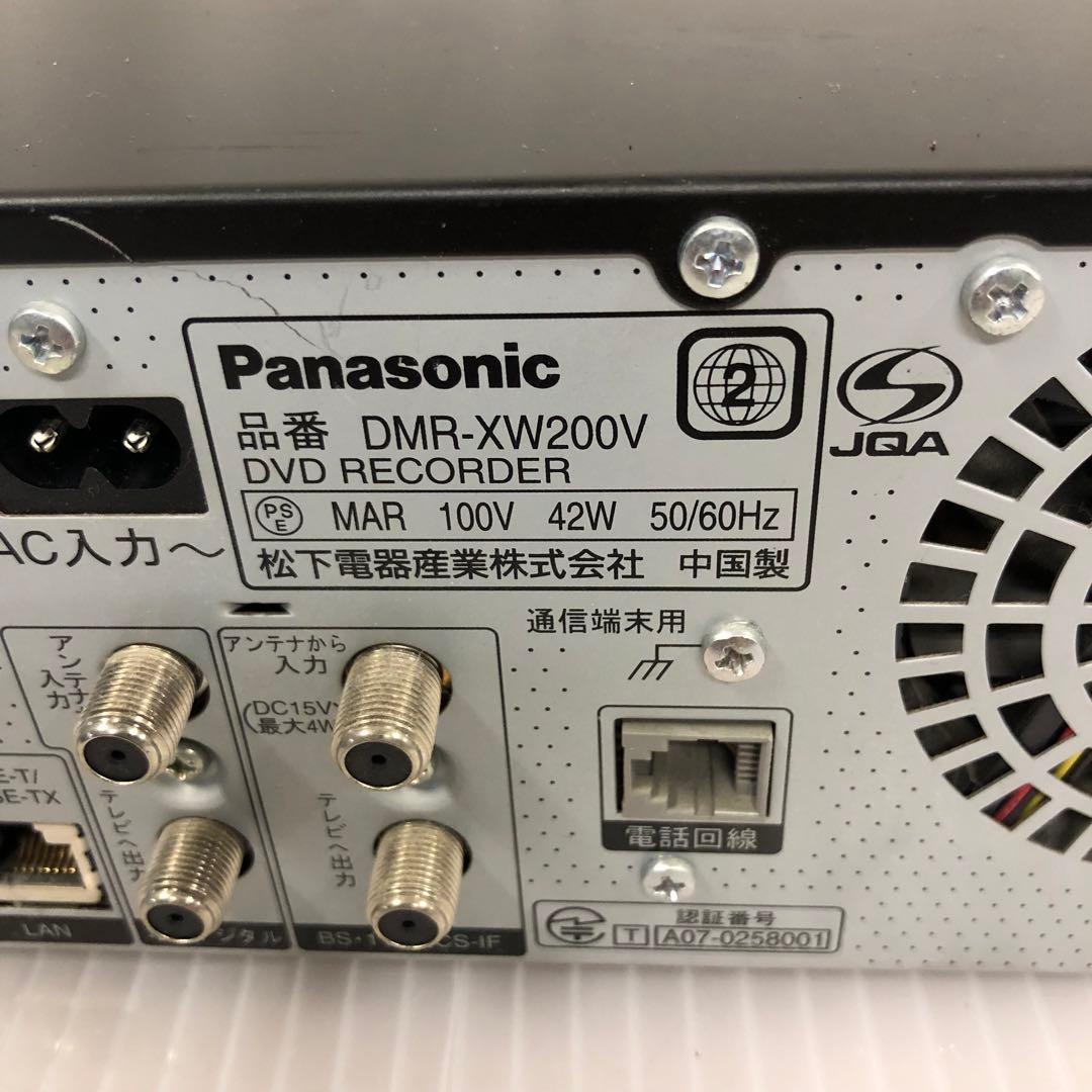 9h15 Panasonic DMR-XW200V VHS&DVDレコーダー