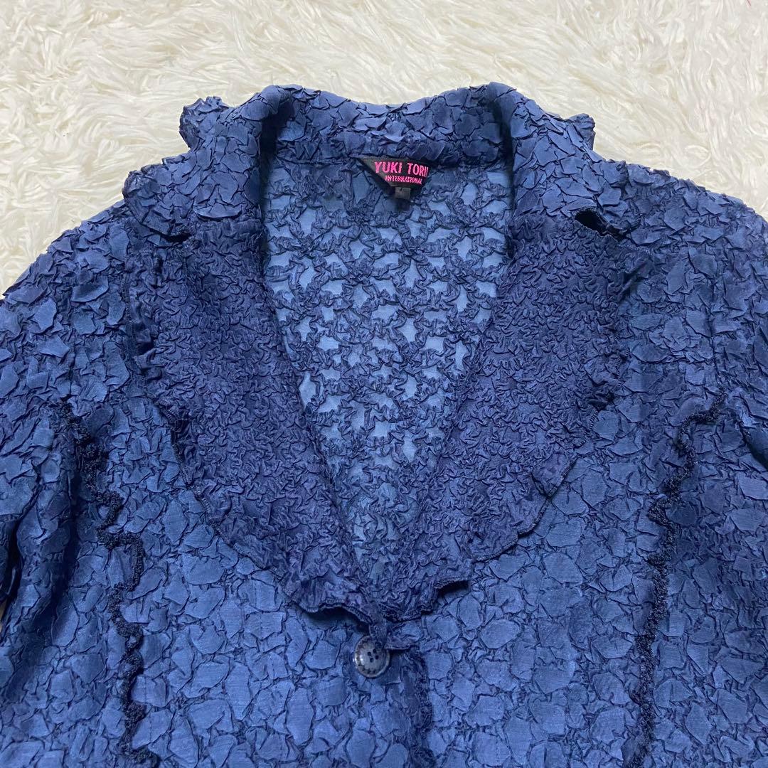 美品　YUKI TORRII ユキトリイ　プリーツ　カーディガン　L size
