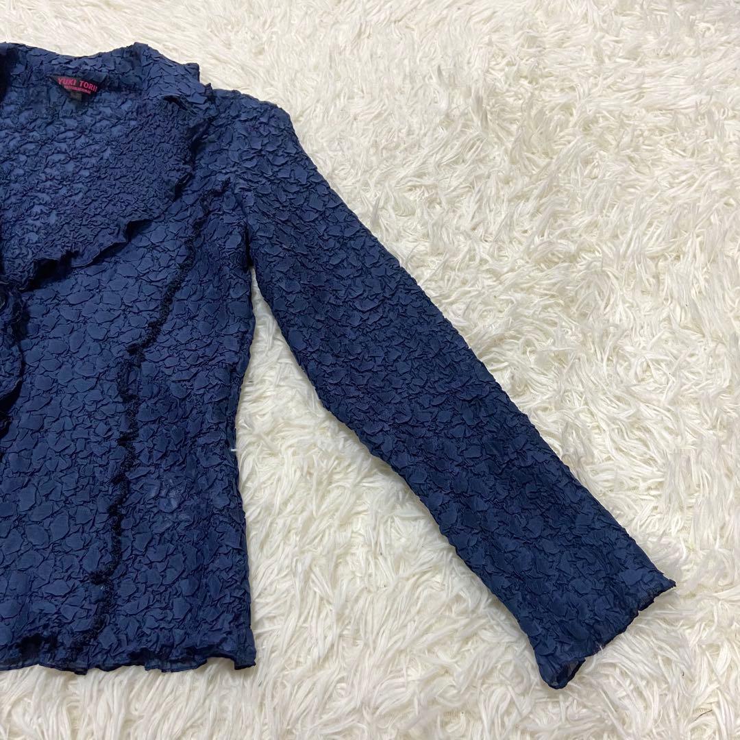美品　YUKI TORRII ユキトリイ　プリーツ　カーディガン　L size