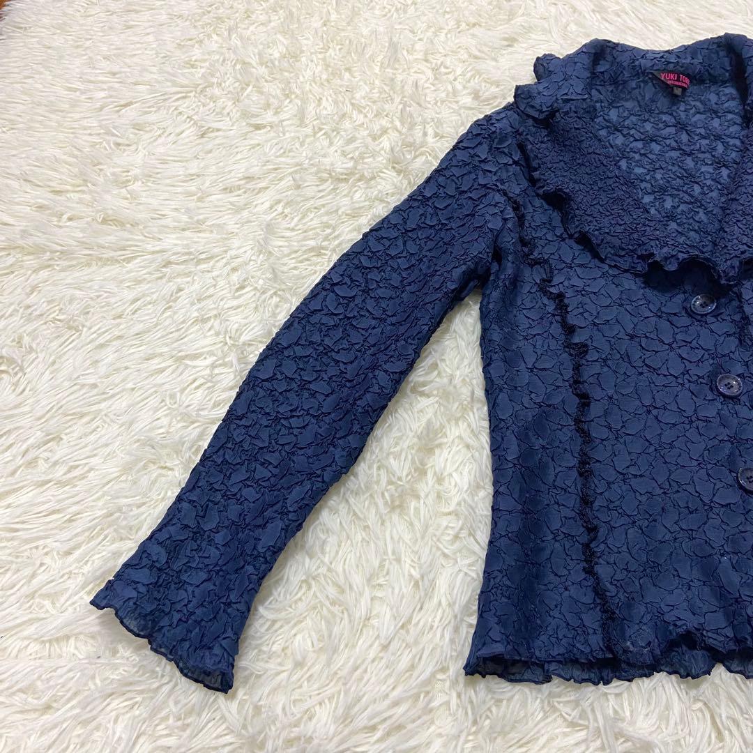美品　YUKI TORRII ユキトリイ　プリーツ　カーディガン　L size