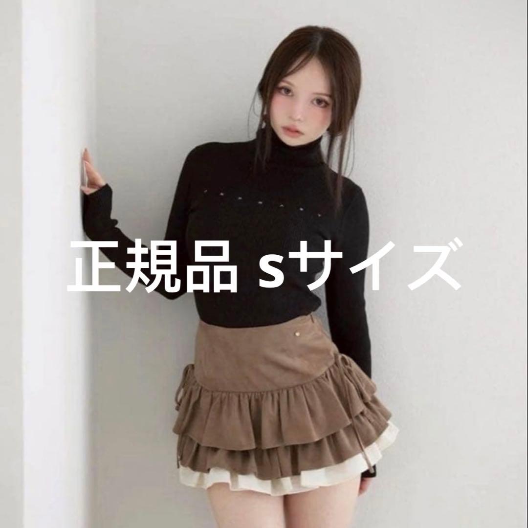 正規品 andmary Mel gather skirt brown sサイズ