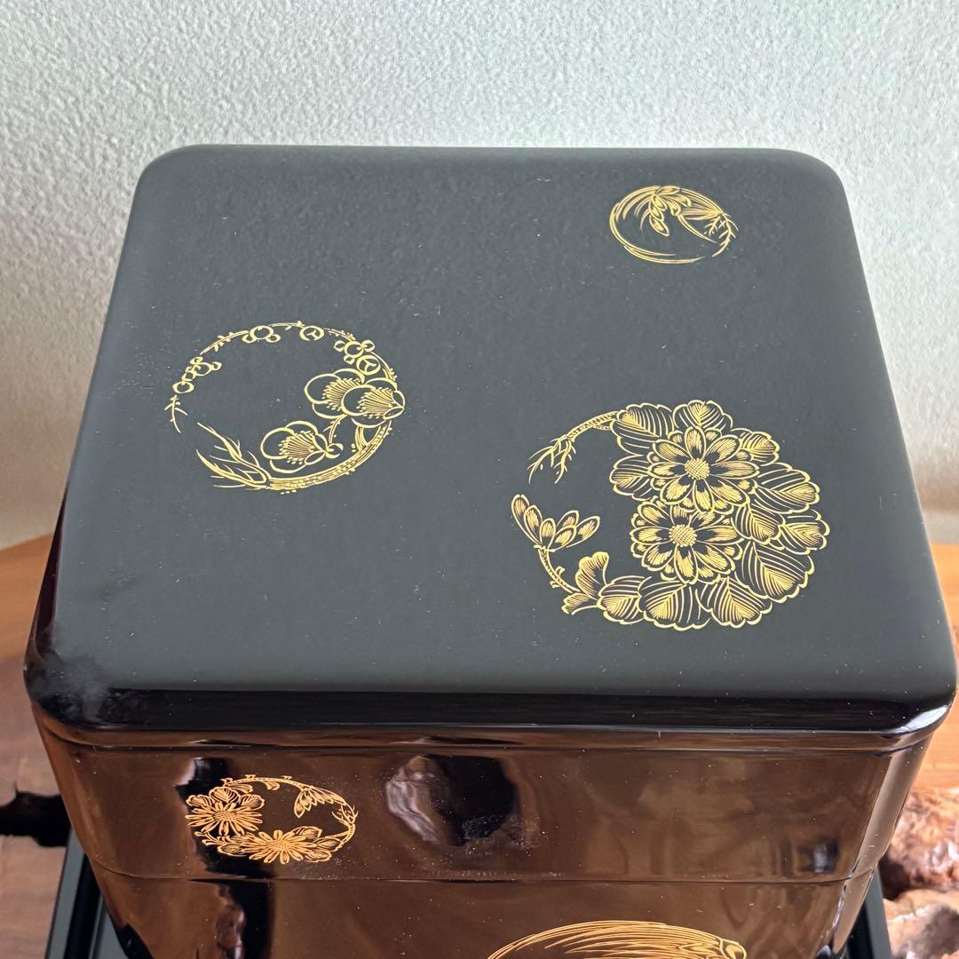 越前塗 御重箱 越前漆器 三段重