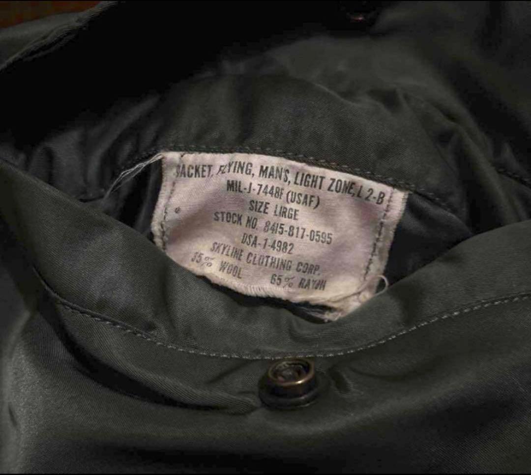 60s USAF L-2B スカイライン 三角タブ usa 空軍 実物　希少