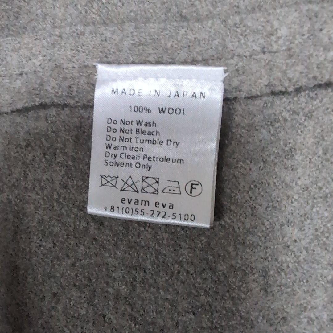 ビ*ー様 evam eva エヴァムエヴァ　 プレスウール ローブ コート