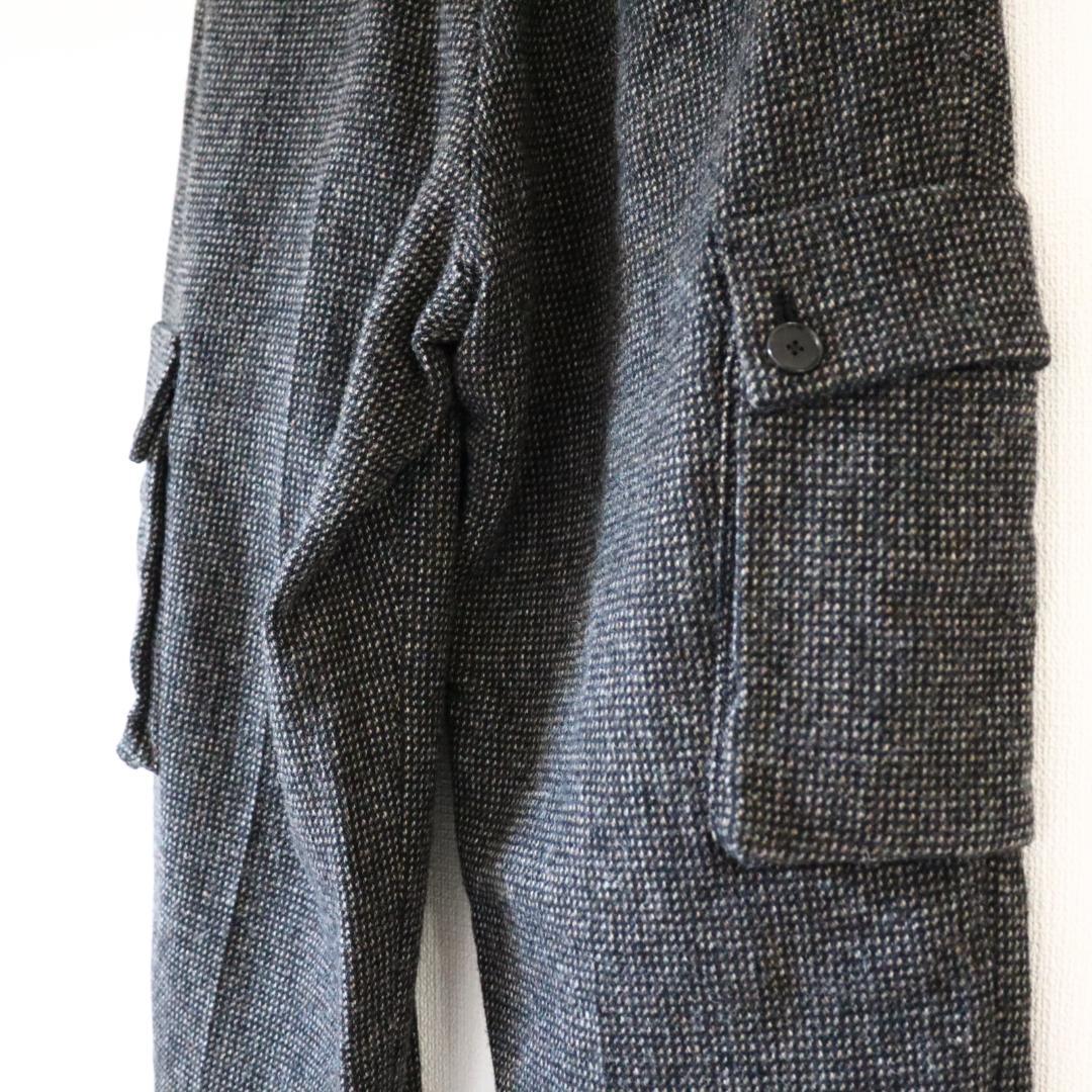 AURALEE オーラリー ウールヘアライン ライトツイードカーゴパンツ 0