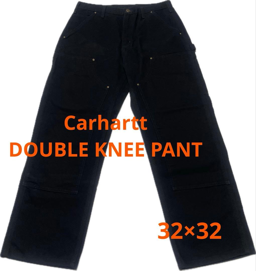 carhartt カーハート　ダブルニーパンツ　32インチ ブラック　メキシコ製