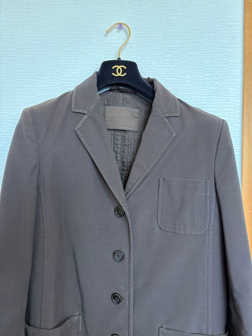 PRADA ブラウン テーラードコート