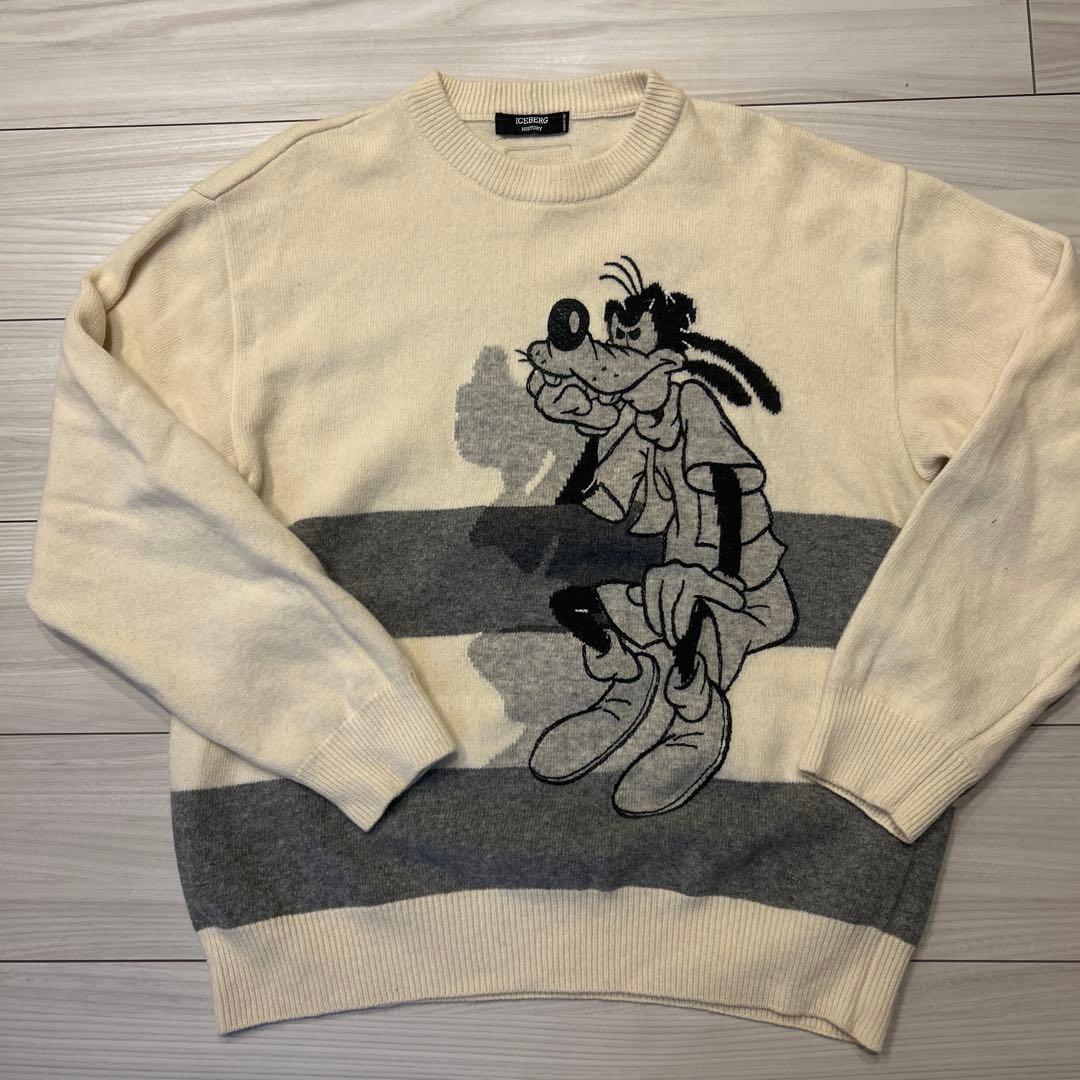 ICEBERG HISTORY グーフィー セーター イタリア製　ディズニー