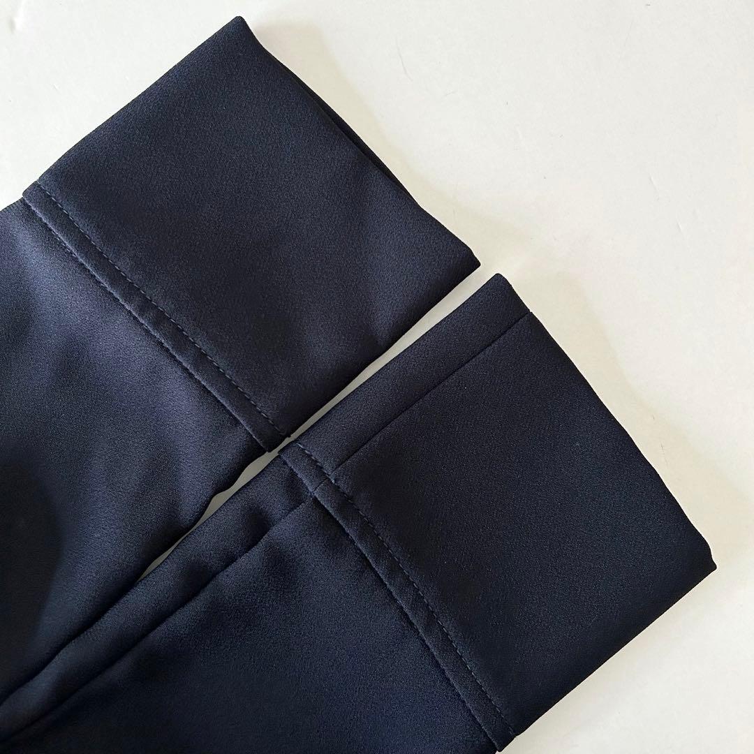 【美品】CELFORD ベルト付バックサテンタックワンピース 卒入学 フォーマル