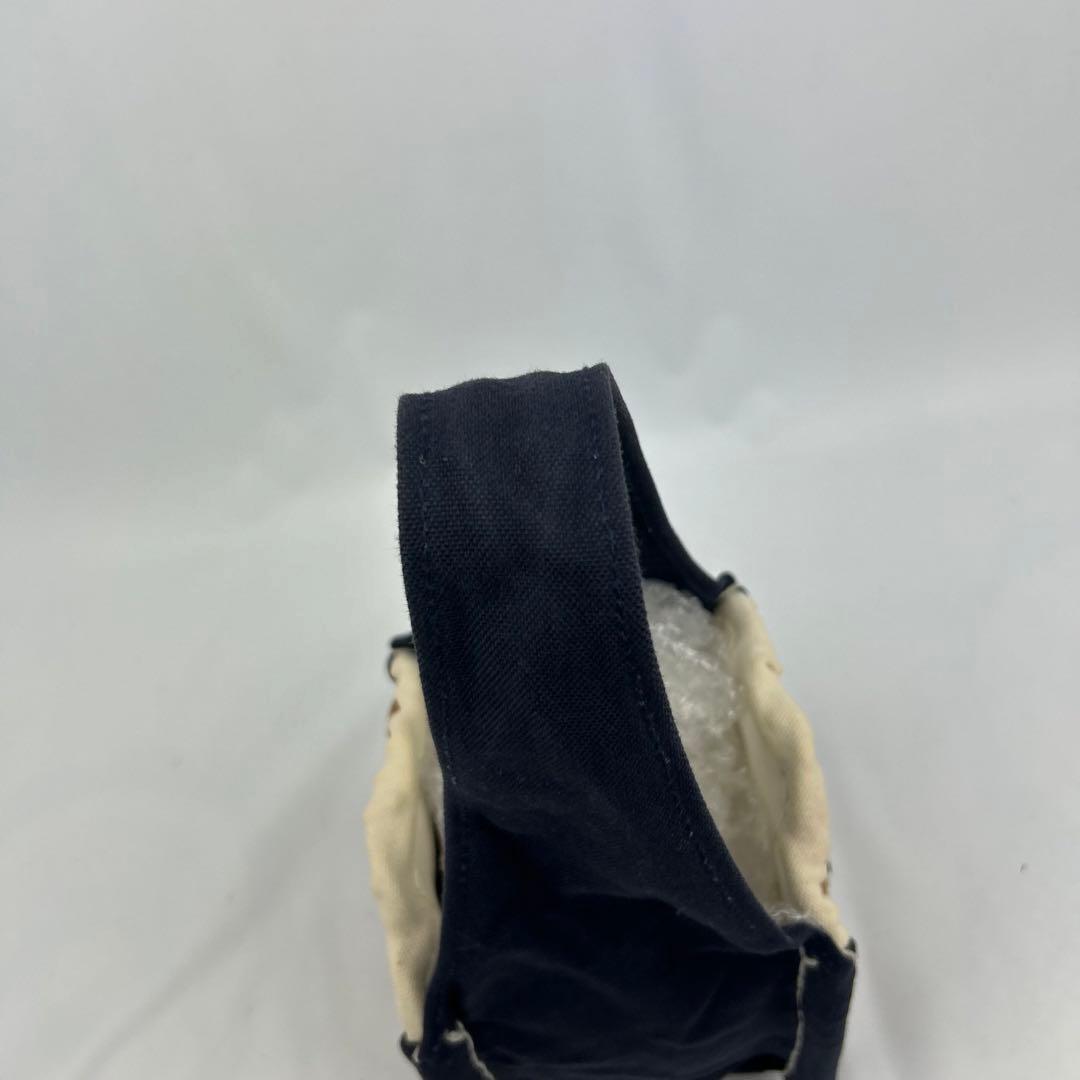 【美品】エバゴス　お買い物バッグ　サテンカゴバッグ　Eワッペン 刺繍　カゴバッグ