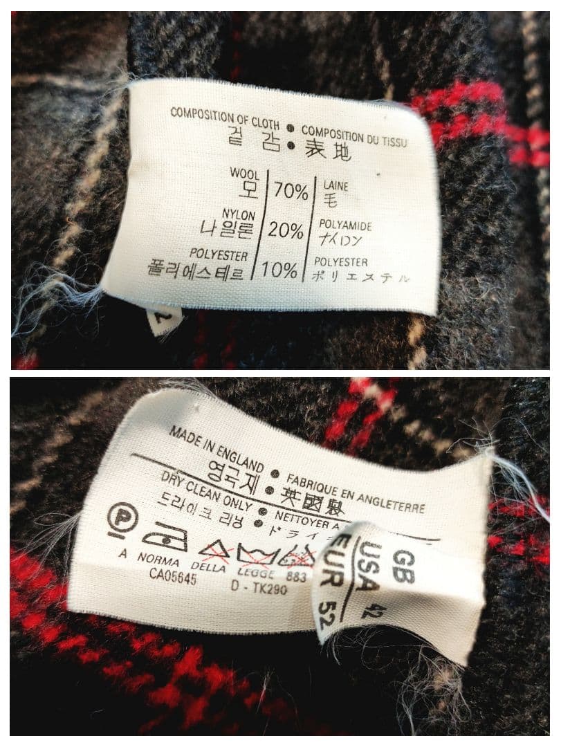 グローバーオール ダッフルコート ウール ブラック 英国製 ロング丈 肉厚 52