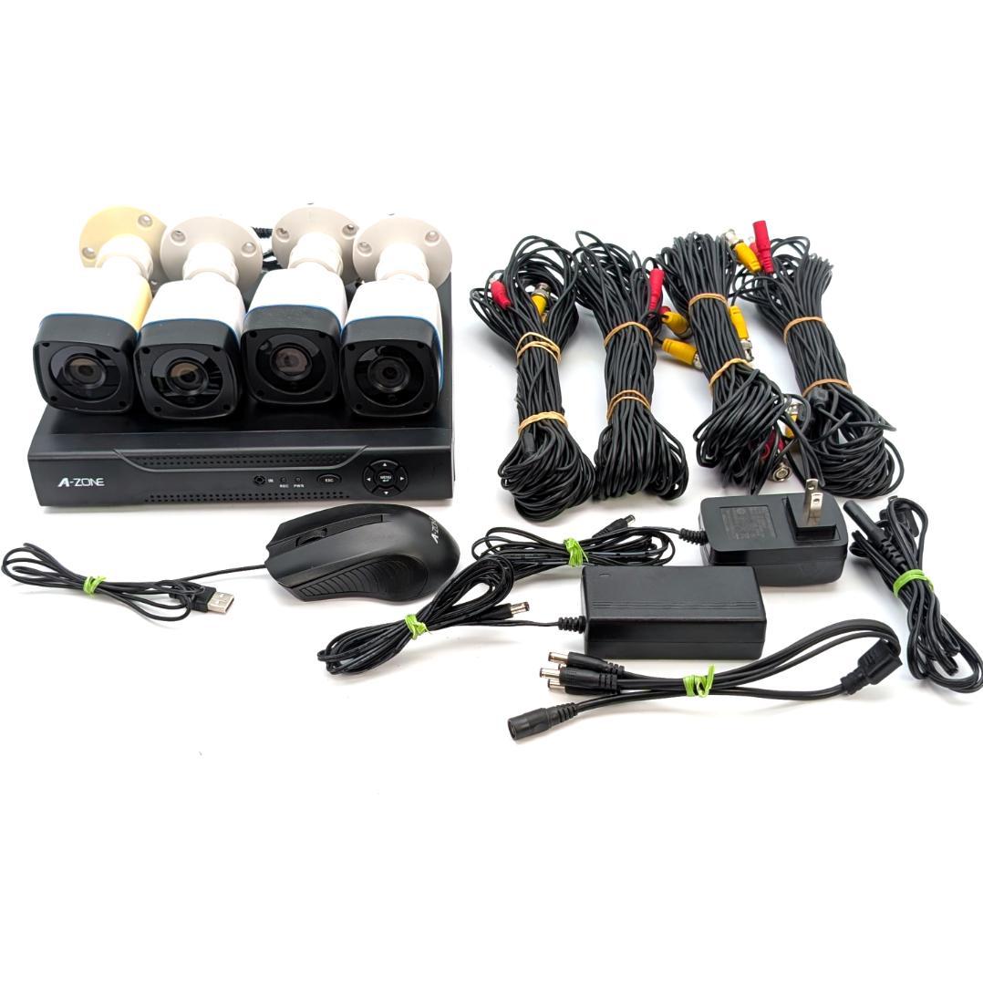 A-ZONE 130万画素 4ch HDD3TB 防犯カメラセット