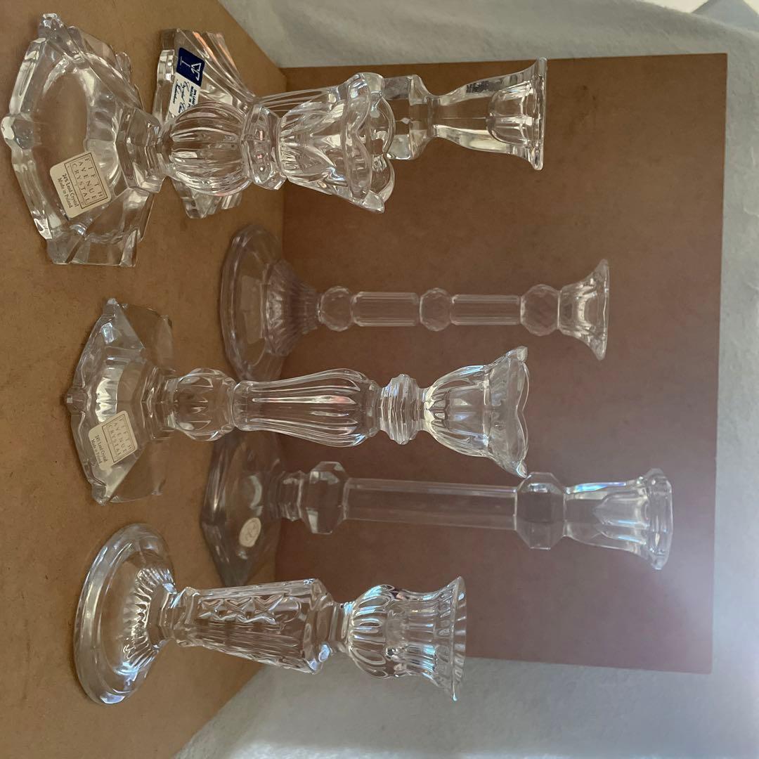 クリスマスセールしました！クリスタルキャンドルスタンド　ポーランド製6脚