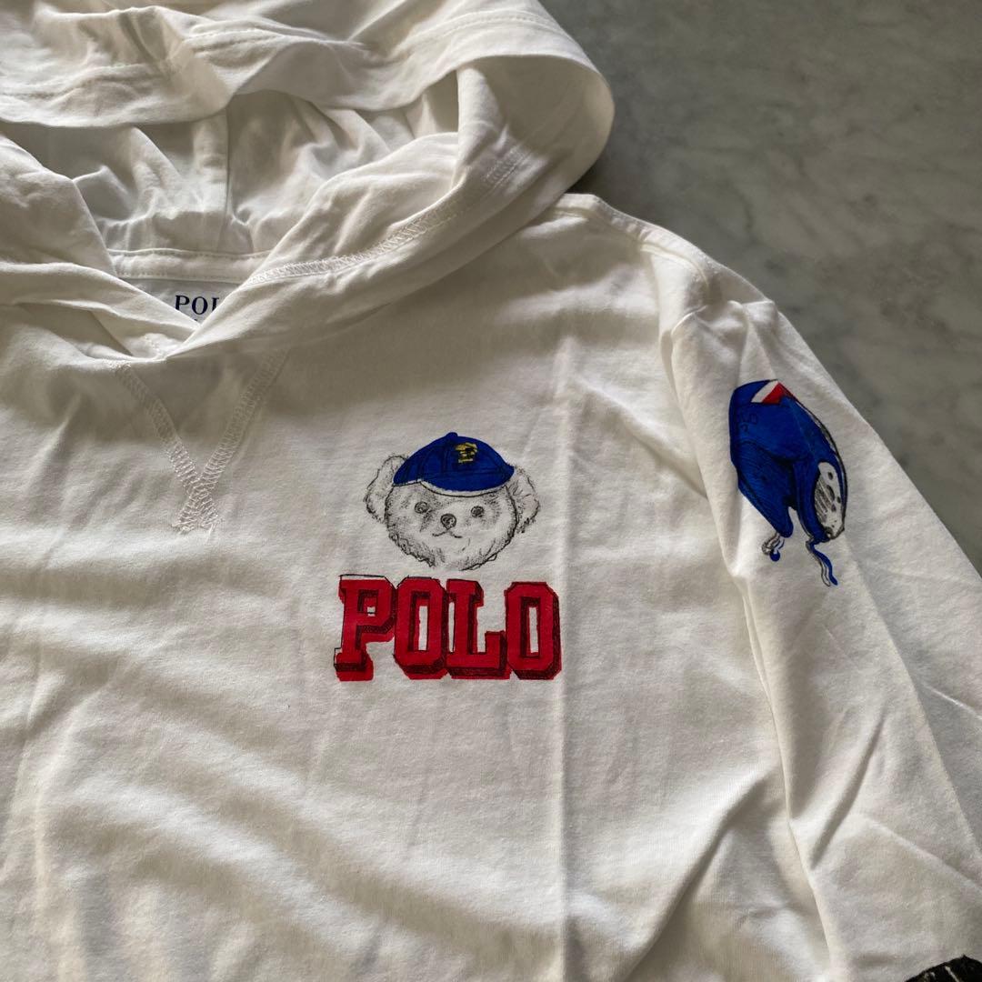 新品未使用ラルフローレン　160 L(14-16)フード付き ポロベアTシャツ