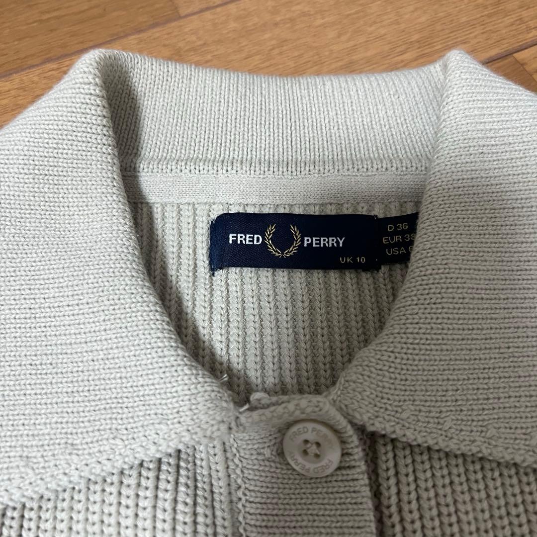 【Lee★さん専用】FRED PERRY リブ編み長袖カーディガン