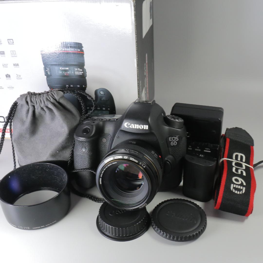 ☆ショット22272回☆美品 Canon 6D 50ｍｍ F1.4 ＃250