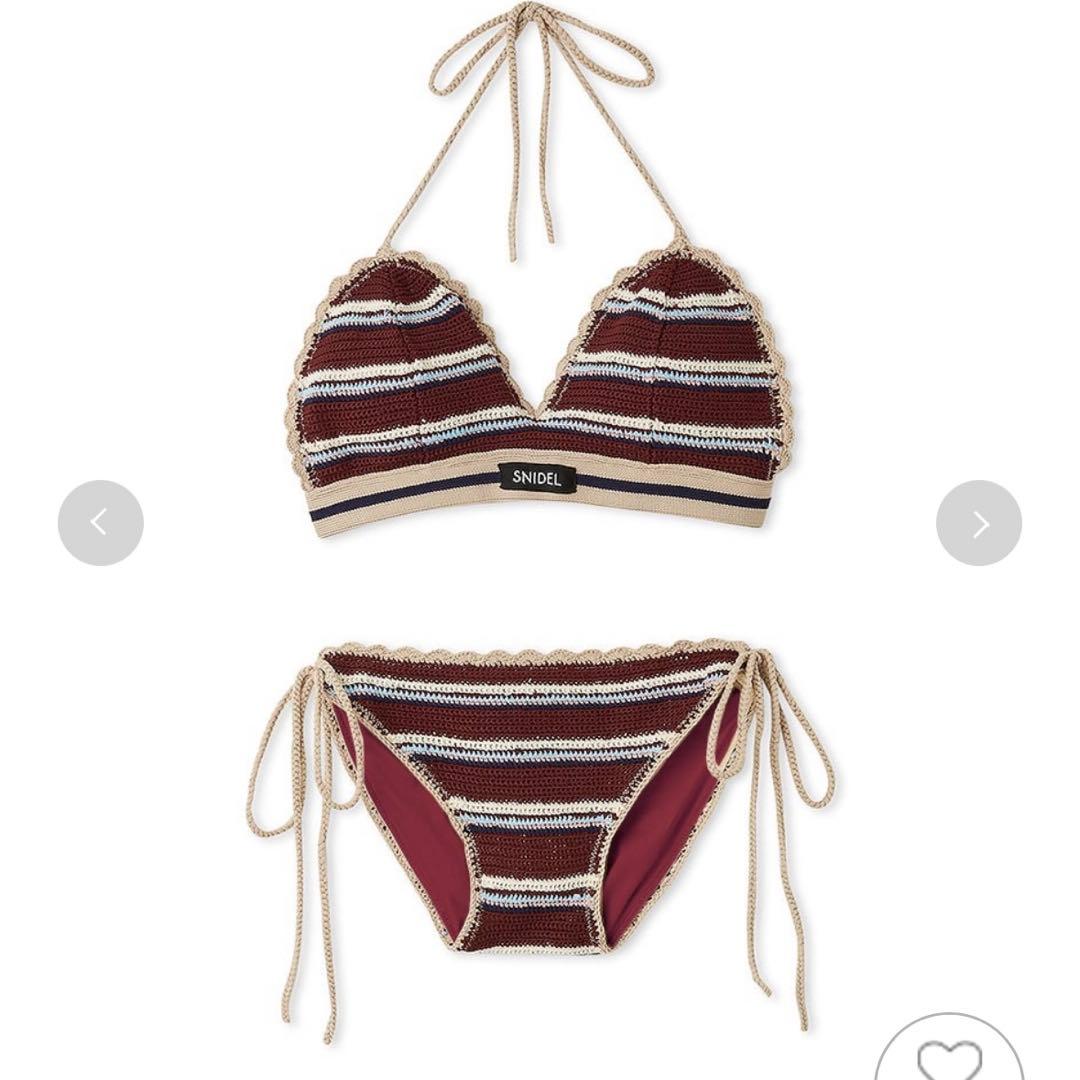 SNIDEL スナイデル リュックセット　クロシェビキニ　水着