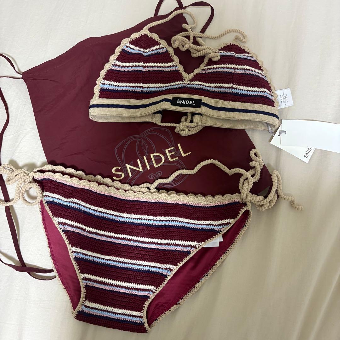 SNIDEL スナイデル リュックセット　クロシェビキニ　水着