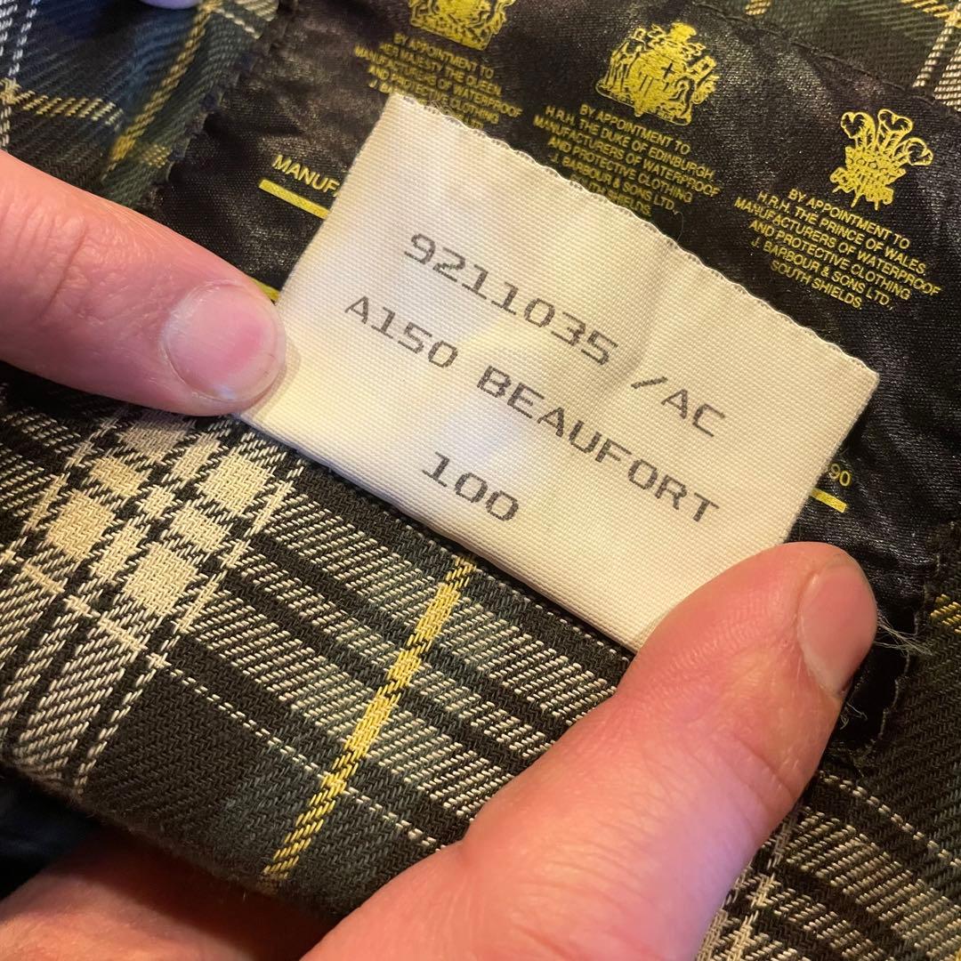 vintage babour beaufort 92年製　ミントコンディション