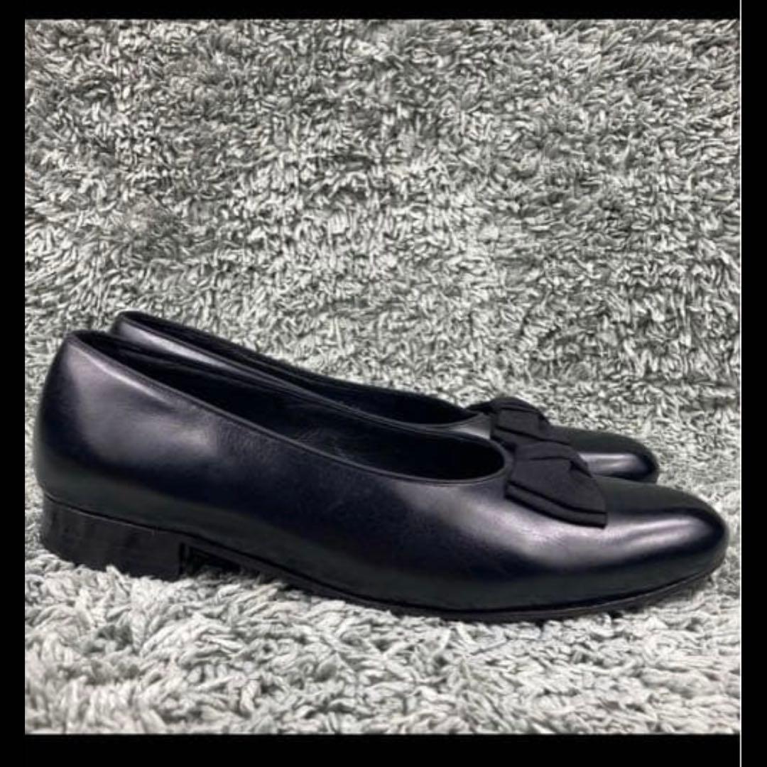 オペラパンプス Paul Stuart レザー 革ブラック 黒 マルヤマくん着用