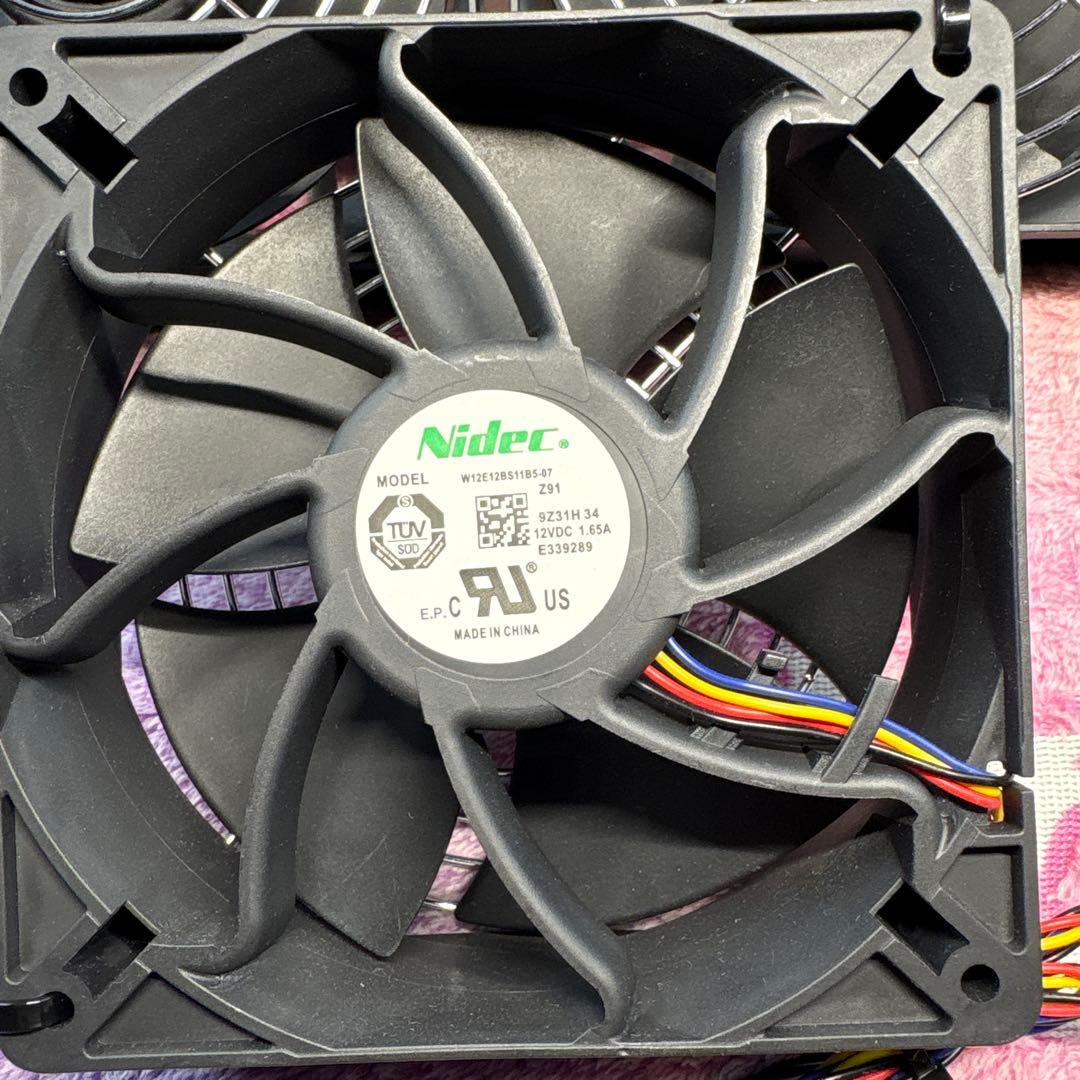 Nidec Ultraflo 120mm 冷却 ファン CPU強力ファン 5個