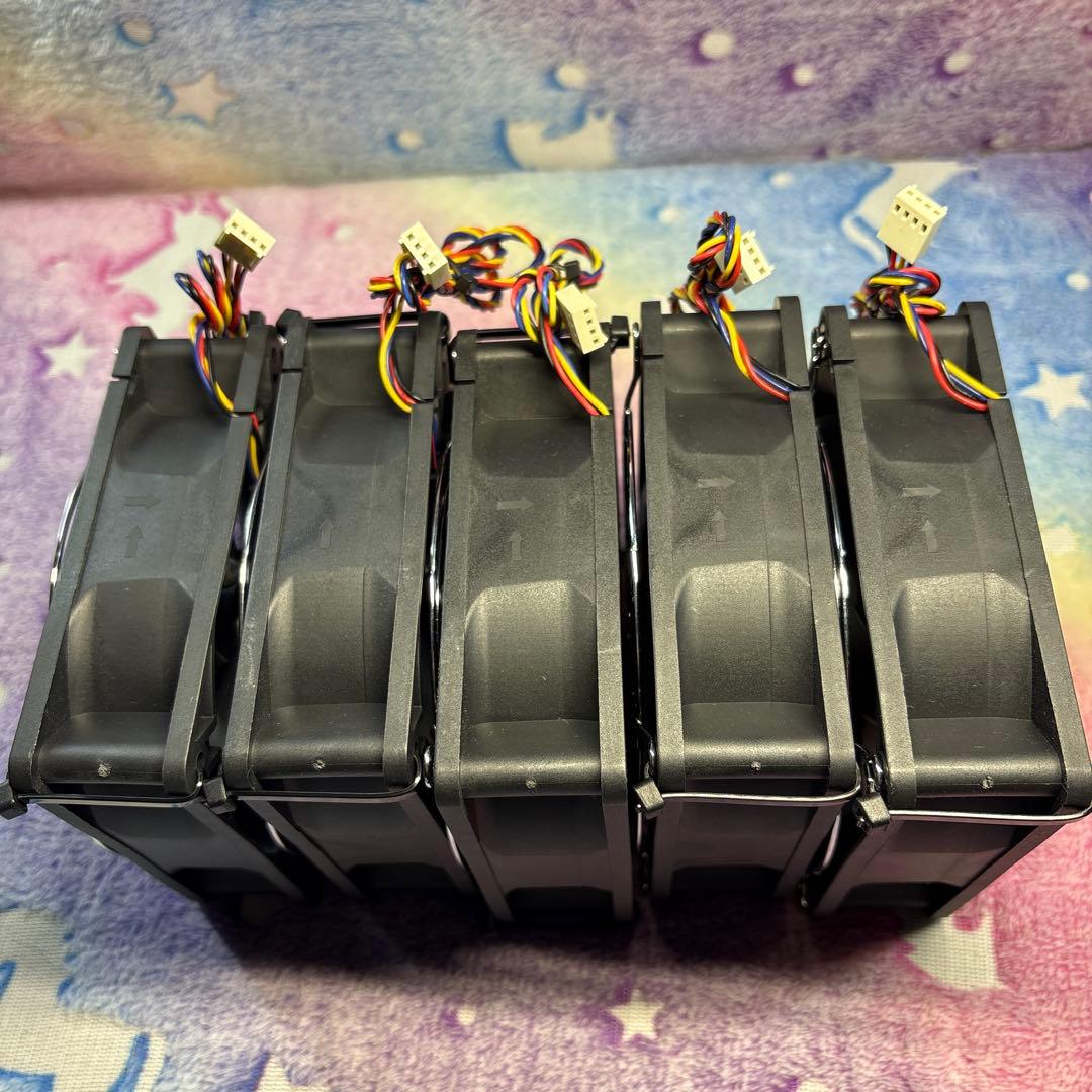 Nidec Ultraflo 120mm 冷却 ファン CPU強力ファン 5個