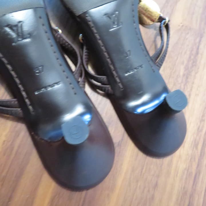 ルイヴィトン フラワーモチーフサンダル 37 正規品