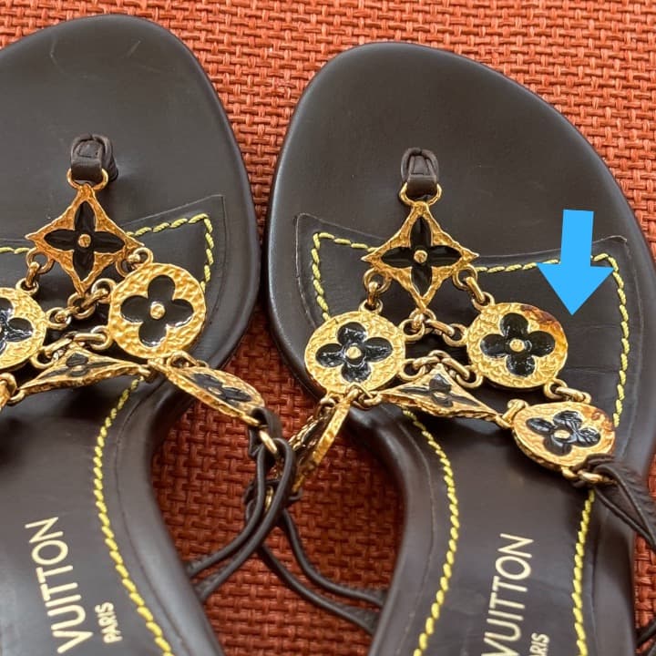 ルイヴィトン フラワーモチーフサンダル 37 正規品
