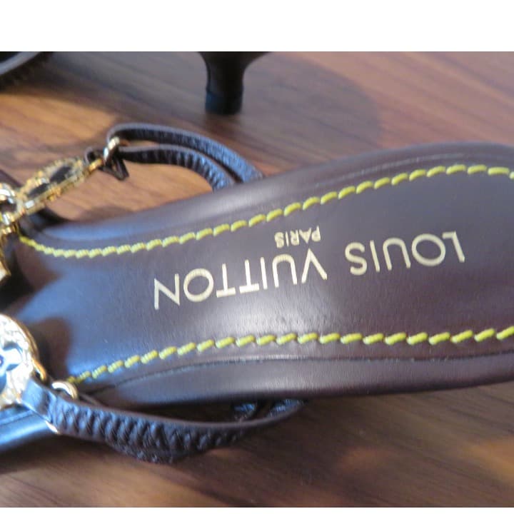 ルイヴィトン フラワーモチーフサンダル 37 正規品