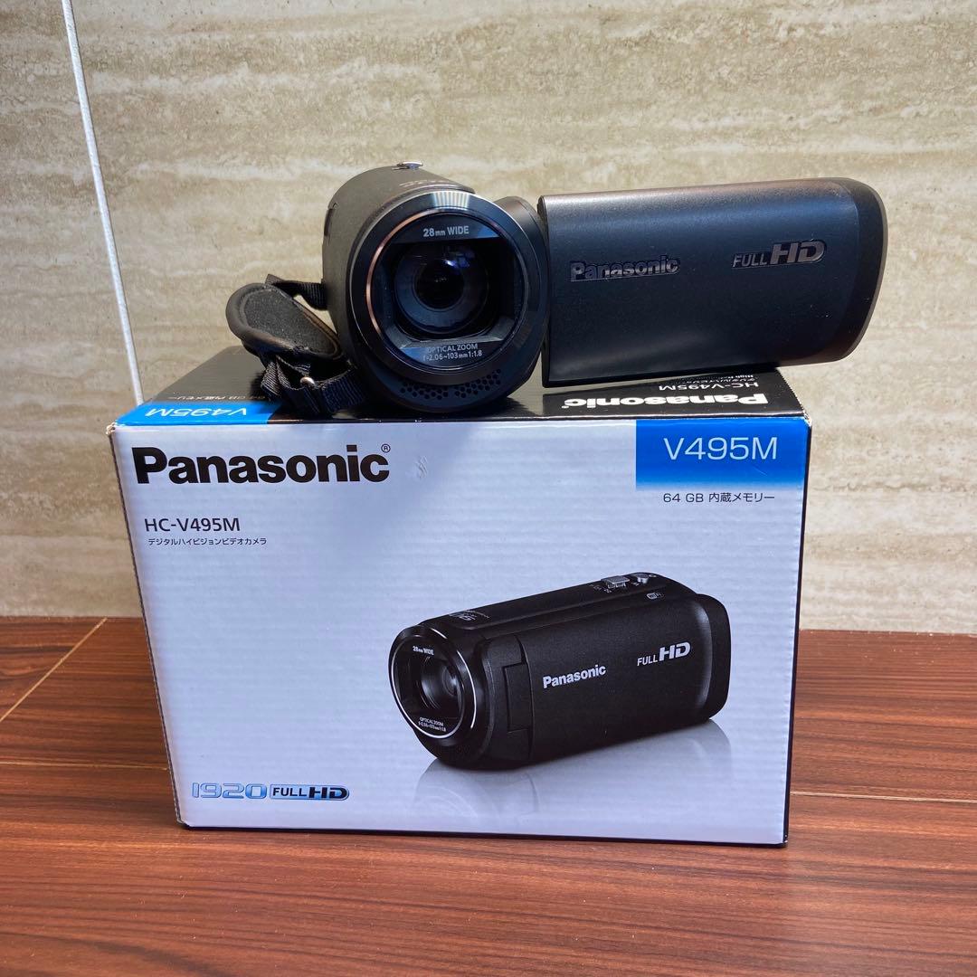 Panasonic HC-V495M ビデオカメラ ほぼ新品 4283