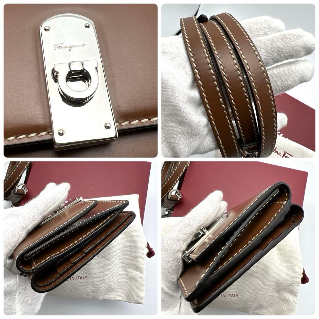 ☆《新品未使用》 フェラガモ ガンチーニ 2WAY ショルダーウォレット