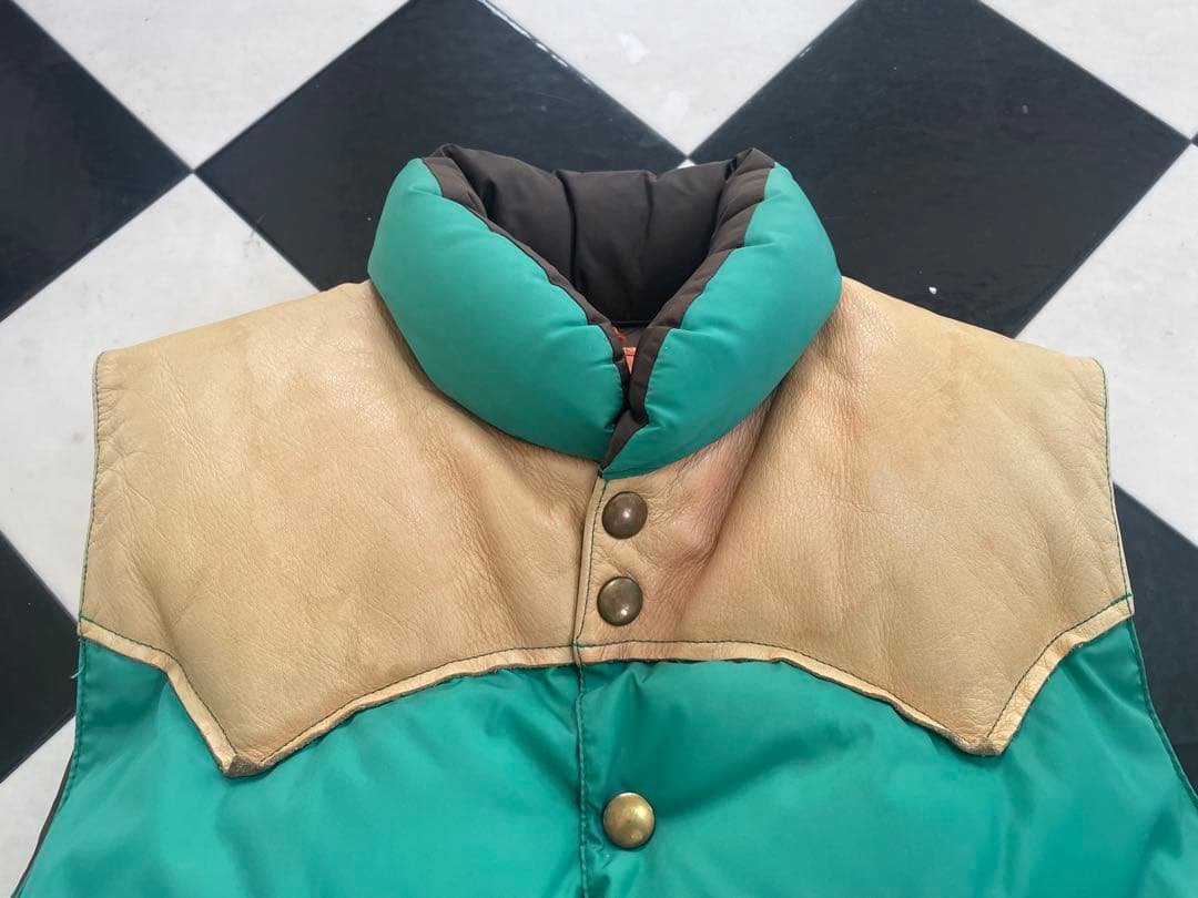 beams別注　ロッキーマウンテン　ダウンベスト　サイズ38 グリーン