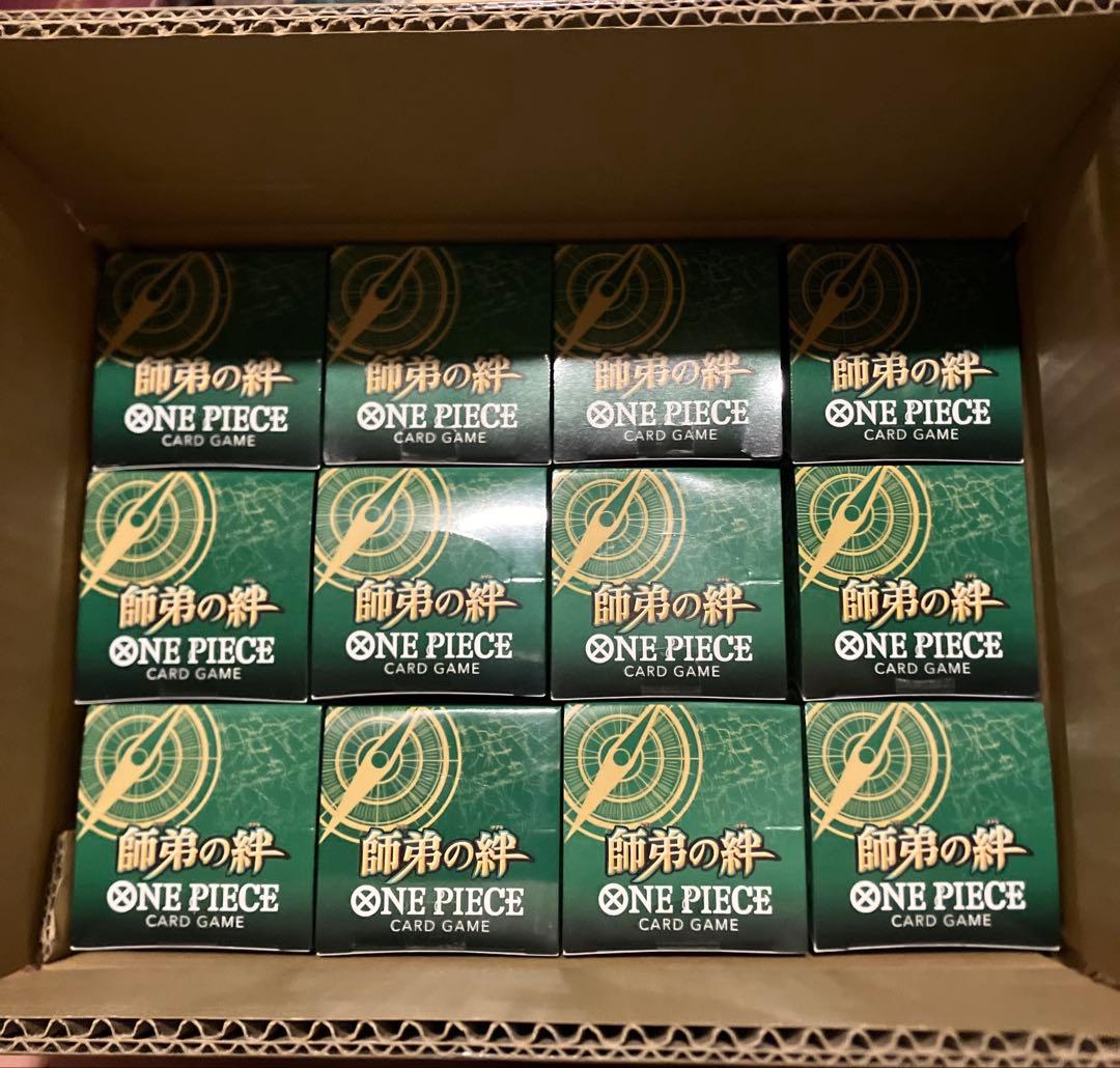 ワンピースカード　師弟の絆　未開封　テープ付き　12box カートン分