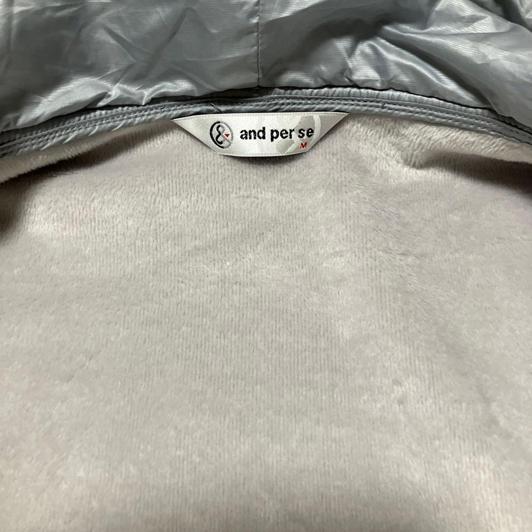 and per se フード付きジャケット グレー　M