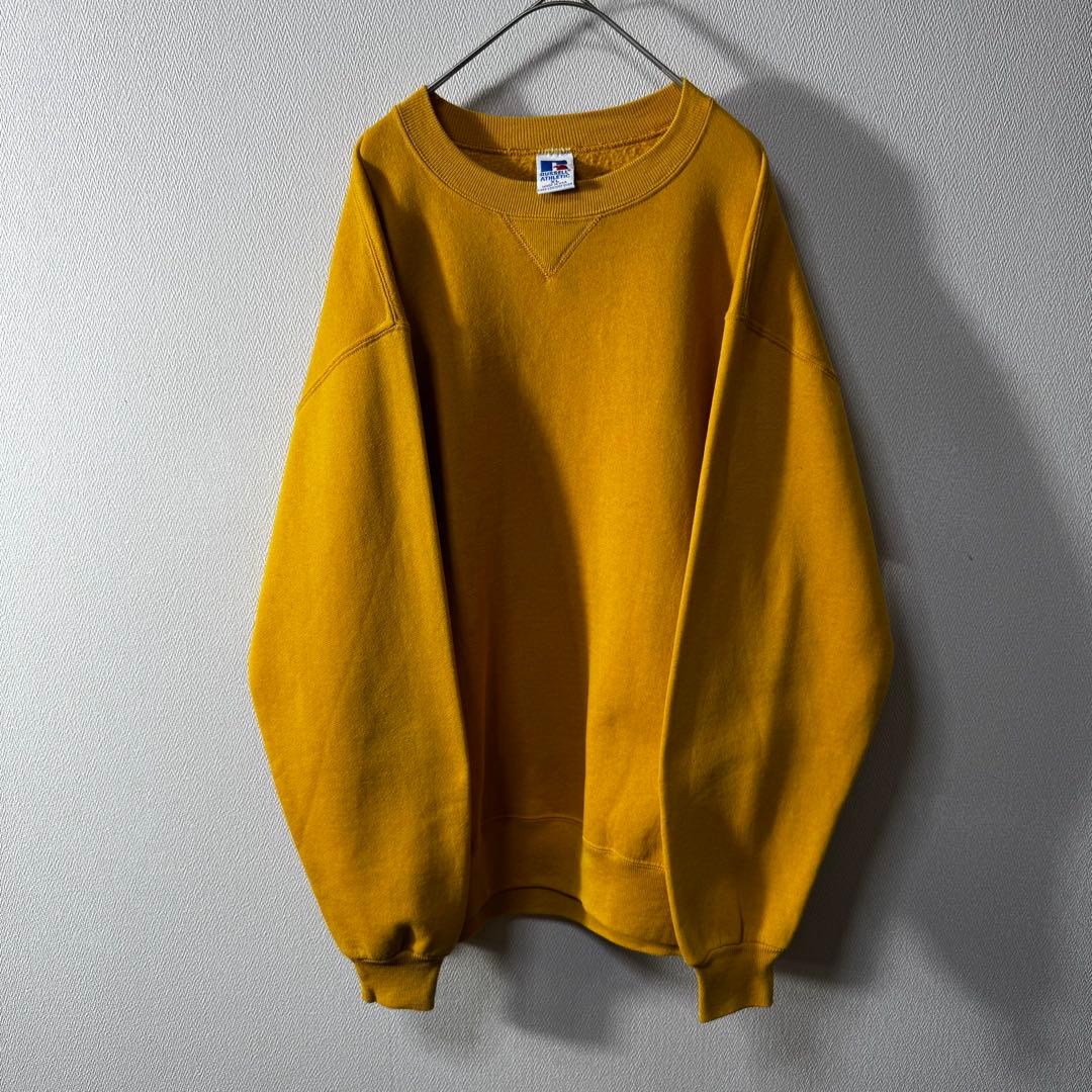 ひ*ぃ様 激レアカラー‼️90s USA製 RUSSELL PLAIN 無地 プ