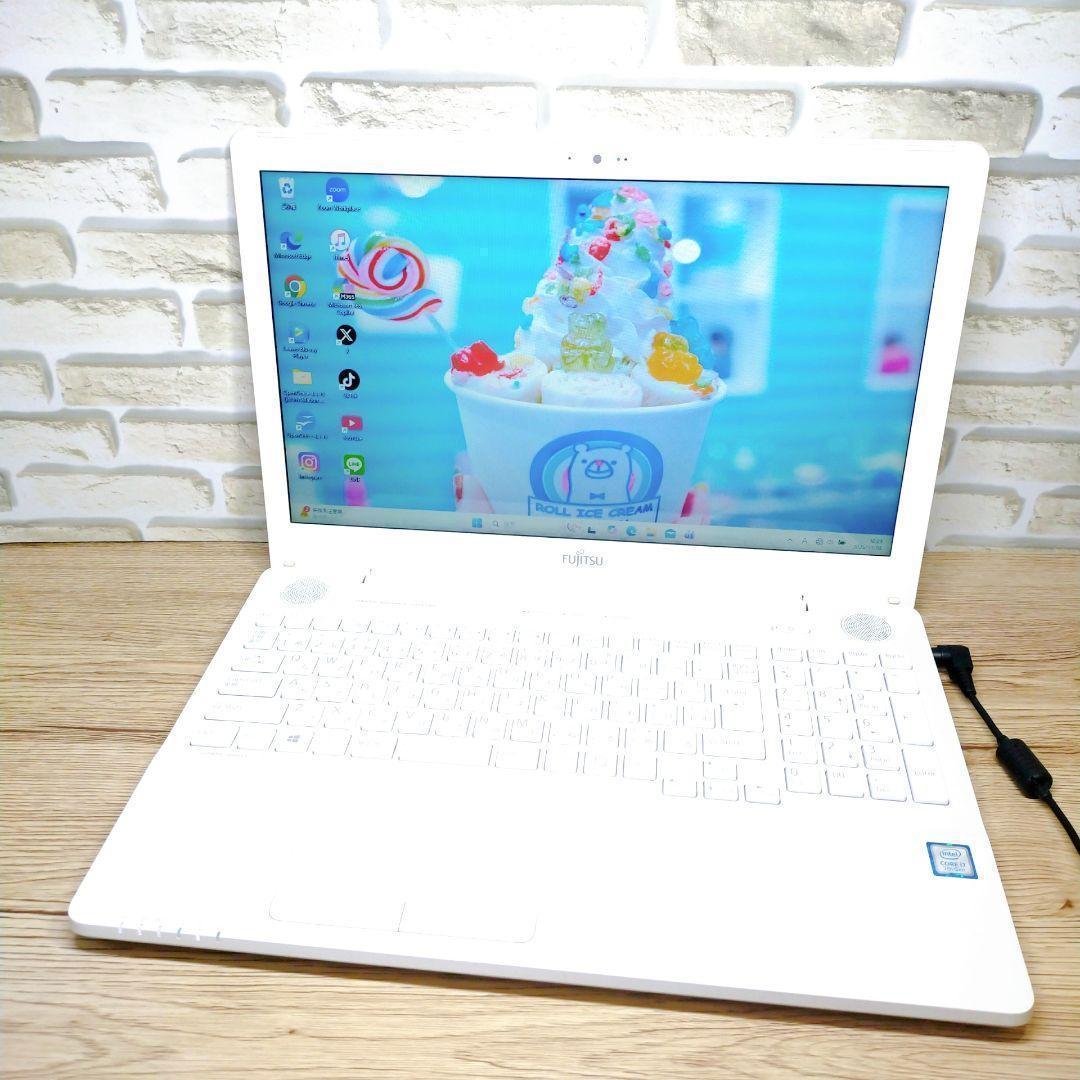 美品♡高性能i7♪富士通ノートパソコン☆Windows11☆DVD カメラ付き