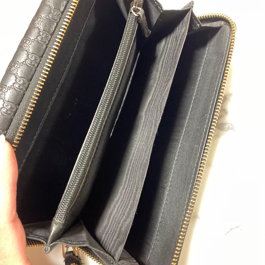 GUCCI ブラック GGパターン長財布