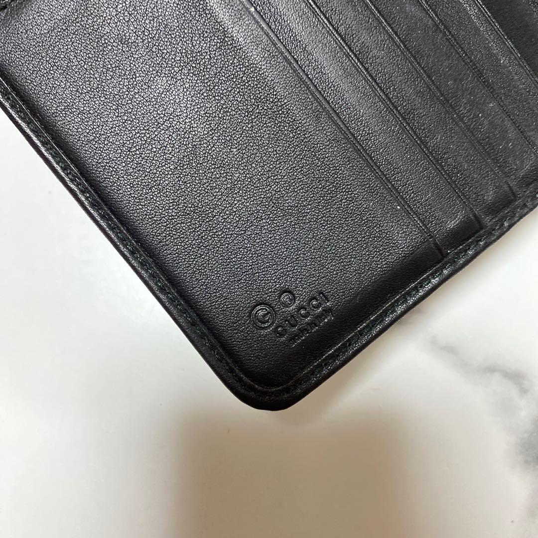 GUCCI ブラック GGパターン長財布