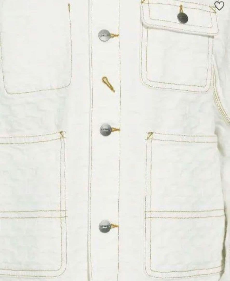 新品！COACH　シグネチャー　ホワイトデニムジャケット　M(US)L-XL相当