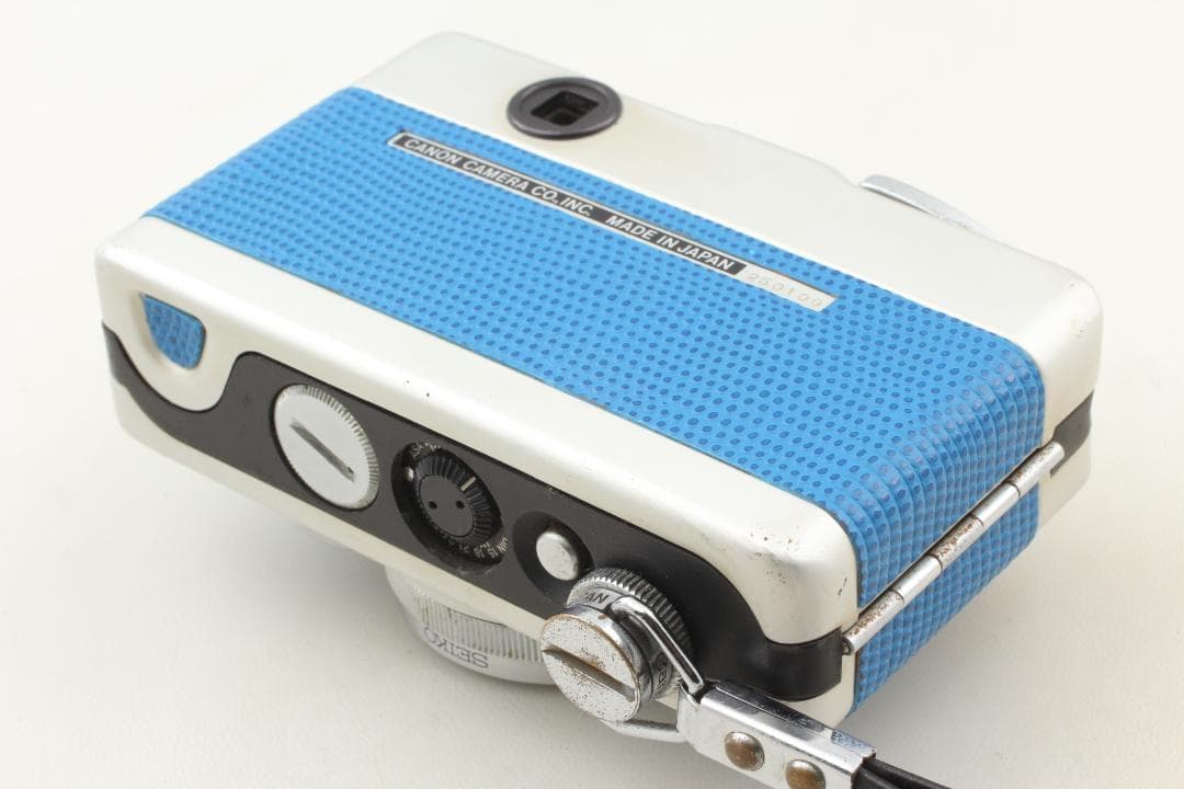 【整備済　美品】ブルー Canon Demi EE17　露出計OK #1321