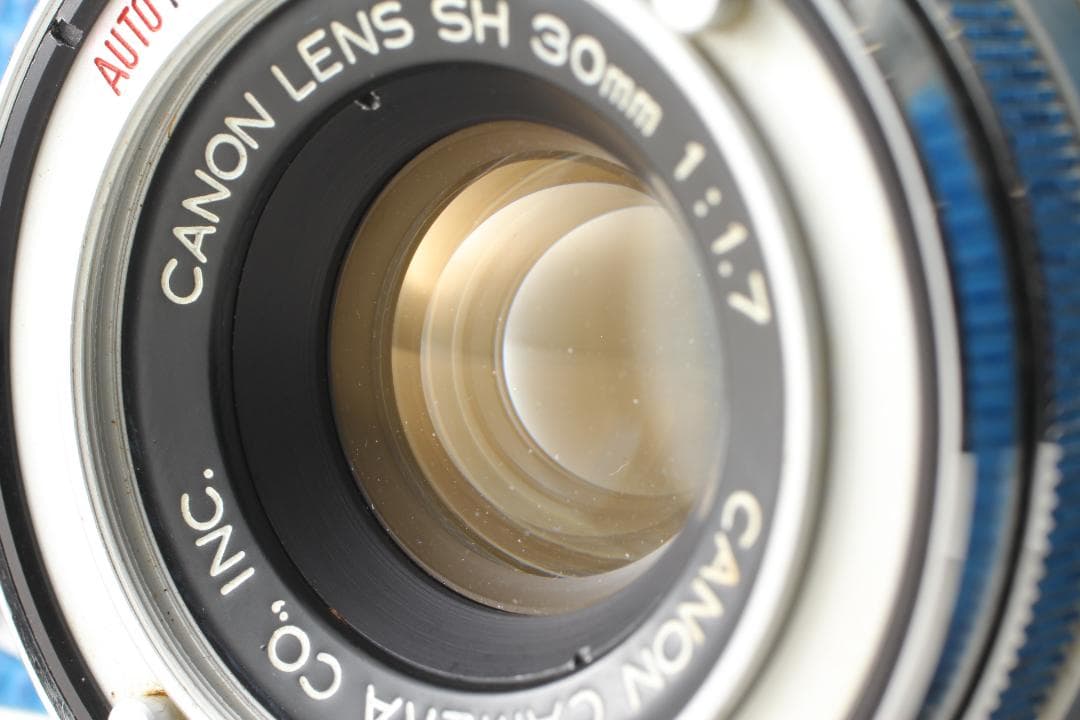 【整備済　美品】ブルー Canon Demi EE17　露出計OK #1321