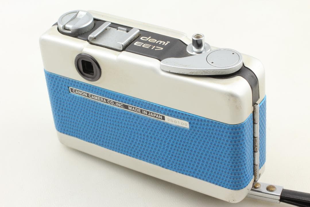 【整備済　美品】ブルー Canon Demi EE17　露出計OK #1321
