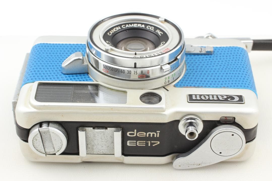 【整備済　美品】ブルー Canon Demi EE17　露出計OK #1321