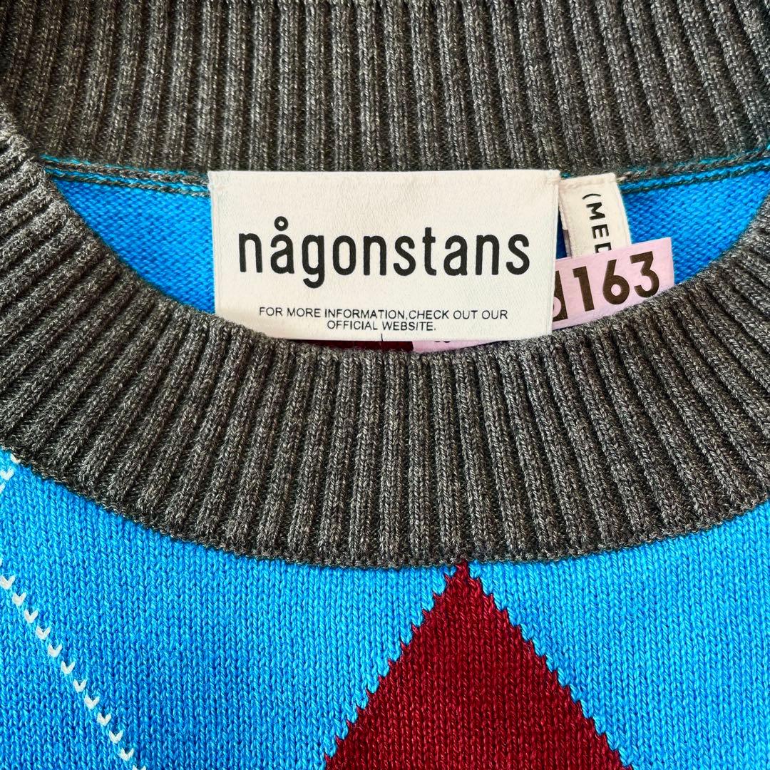 ミンク★ ナゴンスタンス spring argyle vest ベスト