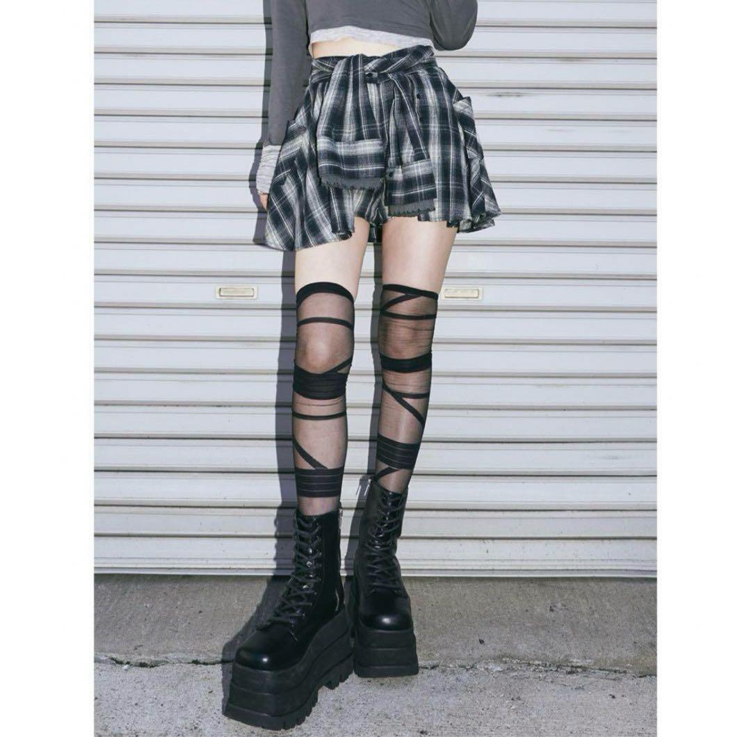 レイヤードチェックショートパンツ　ダーリッチ Darich